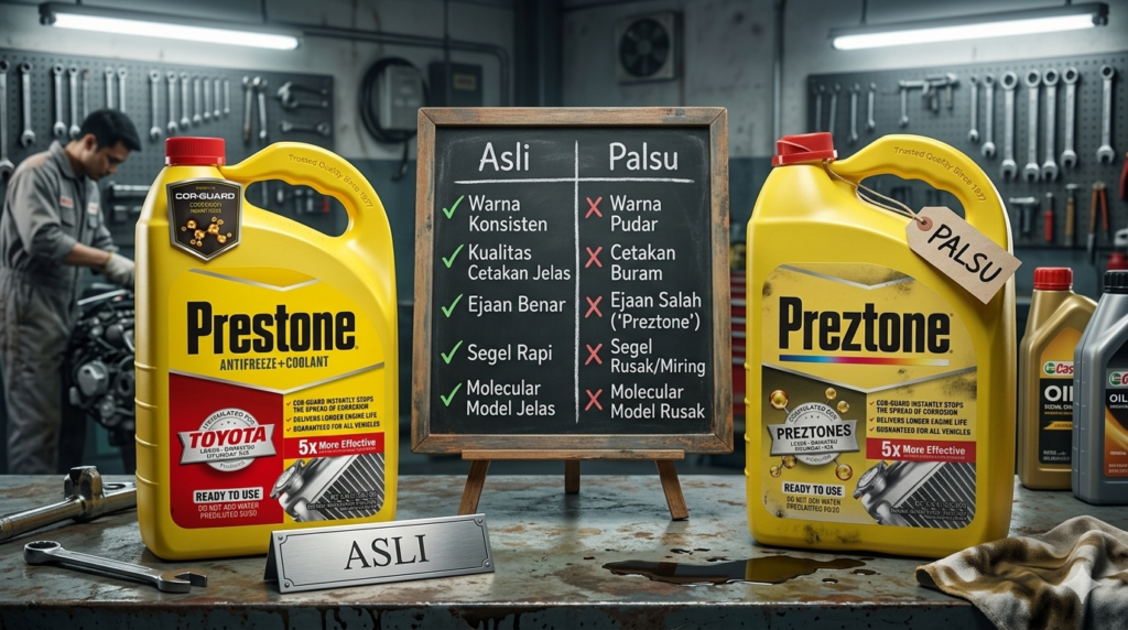 Cara Membedakan Coolant Asli vs Palsu & Bahayanya Bagi Mesin